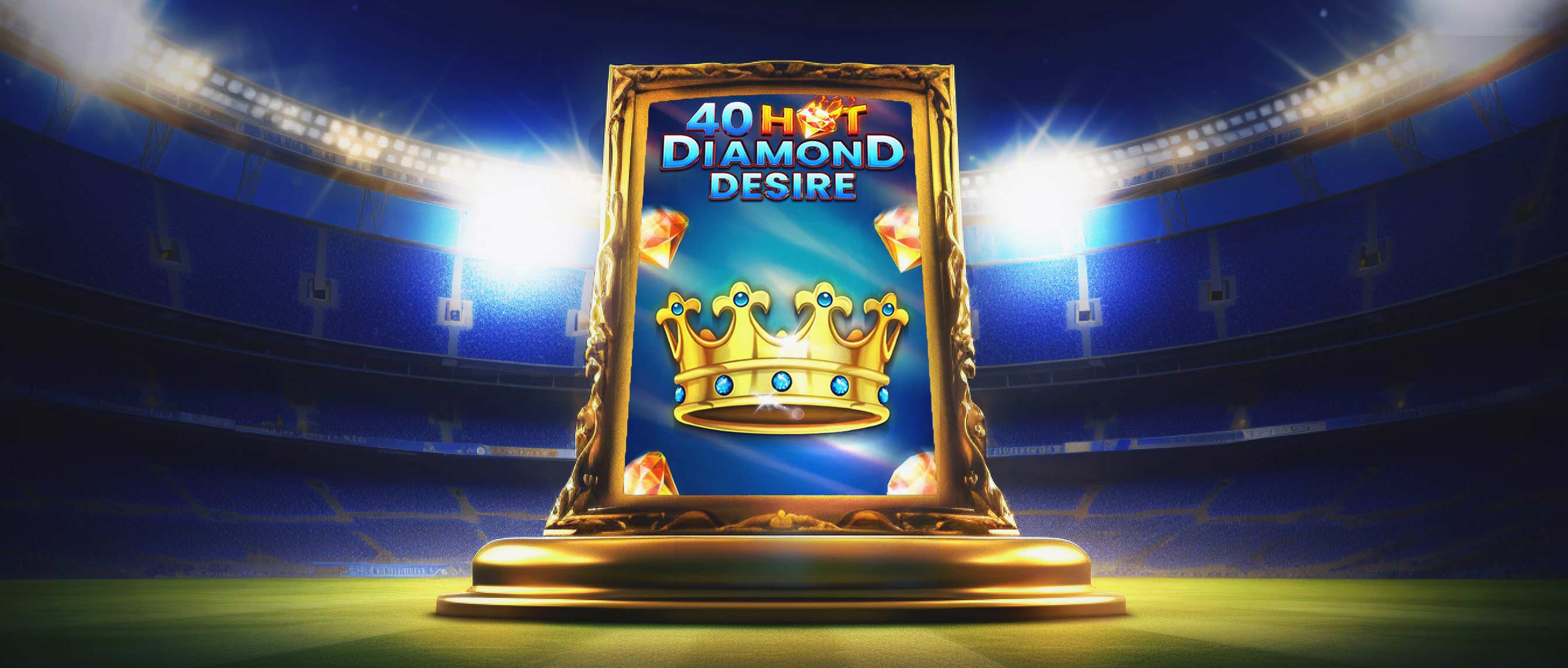 Slot machine reel artwork representing the casino welcome bonus