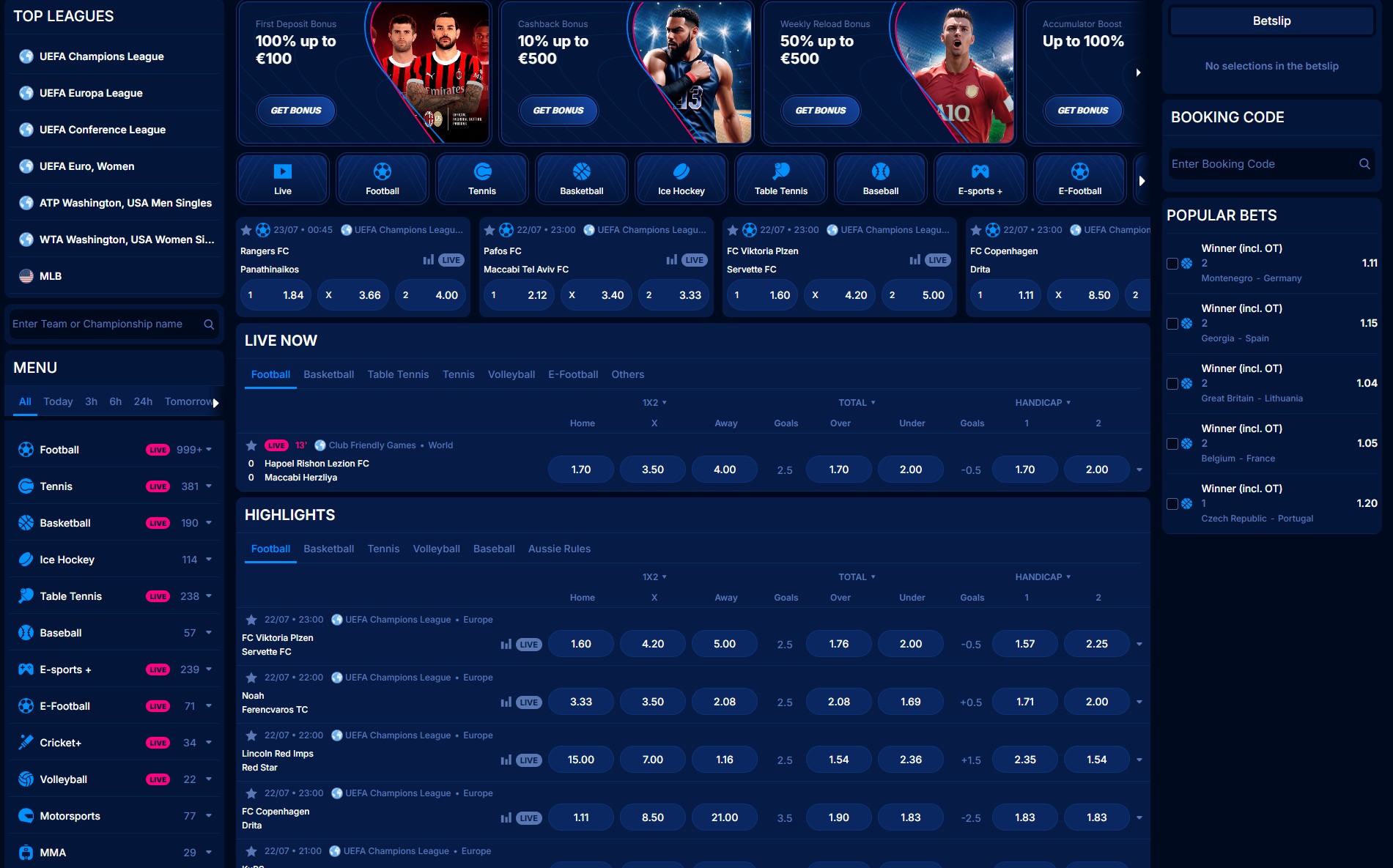 Boomerang Bet account dashboard shared with the casino